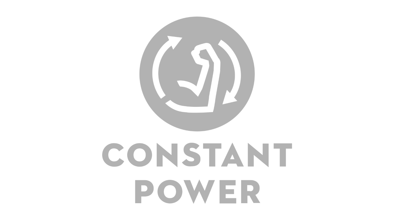 Icono con un brazo inclinado y dos flechas en el sentido de las agujas del reloj, con la inscripción «Constant Power» debajo